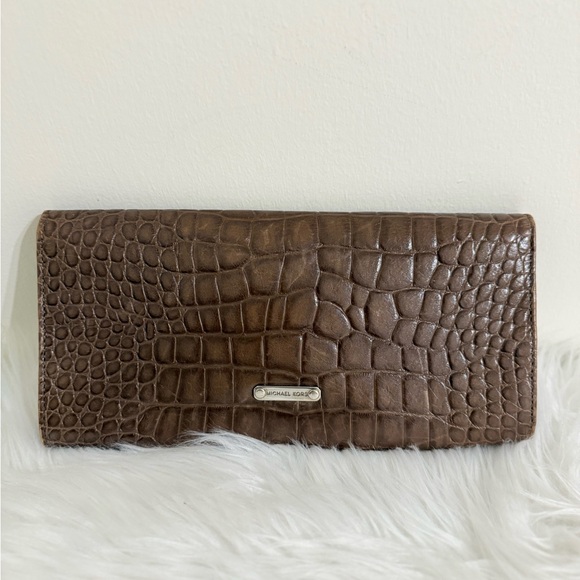 Michael Kors Embossed Leather Clutch - Picture 2 of 7